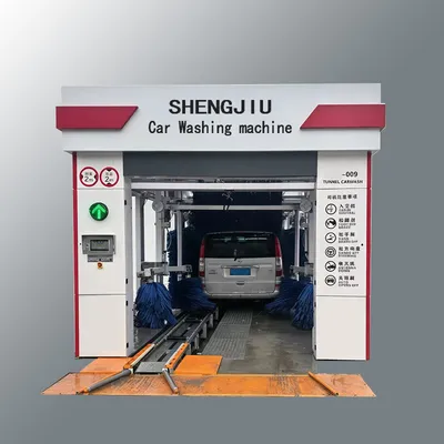 The Latest Intelligent Car Washing Machine Technology: 9-Brush Tunnel Car Washer