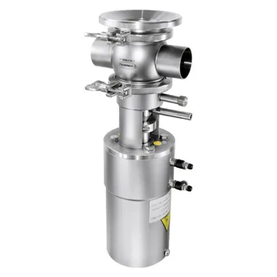 3A Donjoy Sanitary Stainless Steel Straight Type Tank Bottom Valve with Pneumatic Actuator