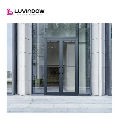 Insect-Proof 20 Year Transferable Warranty Aluminum Glass Door Swing Storefront