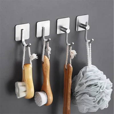 304 Stainless Steel Bathroom Kitchen Coat Towel Robe Hooks