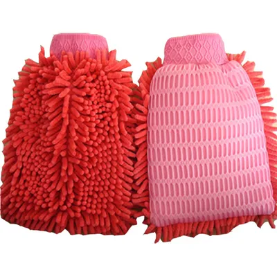 Car Wash Mitt Microfiber Cleaning Chenille Glove