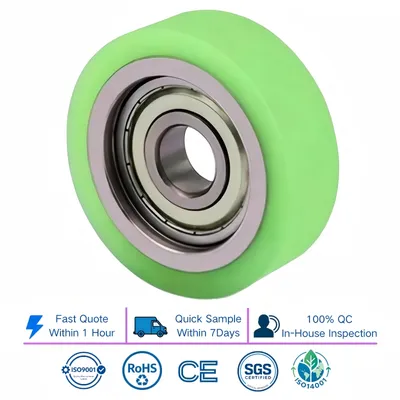 OEM, ODM Low Noise Polyurethane Coated Bearing Wheel