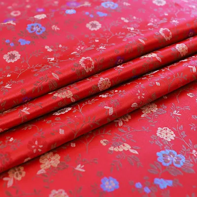 150-Wide Imitation 35 Children′ S Clothing Satin Handmade DIY Fabric Mahogany Sofa Pillow Woven Brocade Fabric