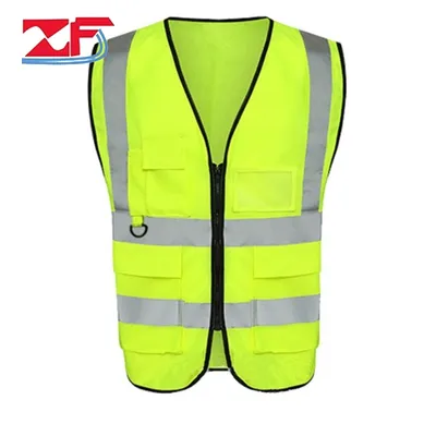 Low Price Wholesale High Visibility Warning Traffic Reflective Safety Vest