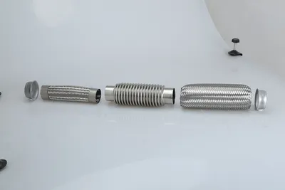 Flexible Pipe Exhaust Connector Braided Stainless Steel Adapter Pipe