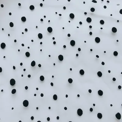 Big Small Point Flocking Polyester American Mesh Fabric