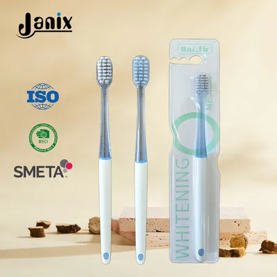 Cheap 1packs Medium Bristles Hanger Card Big Head Plastic Toothbrushes