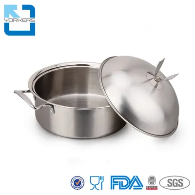 High Quality Thick Compound Bottom Stock Pot Cooking Stainless Steel Soup Pot