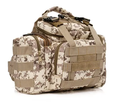 Desert Camo Tactical Shoulder Bags Trekking Sports Travel Camera Camouflage Handbag Waterproof Waist Pack