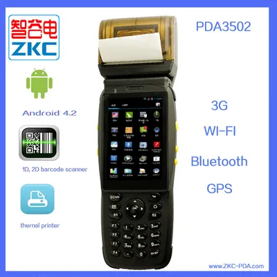 Android PDA Data Terminal with Thermal Printer Zkc3502