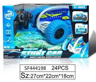 4 CH RC Car Tumbling Remote Control Devil Fish Stunt Car with Light Music