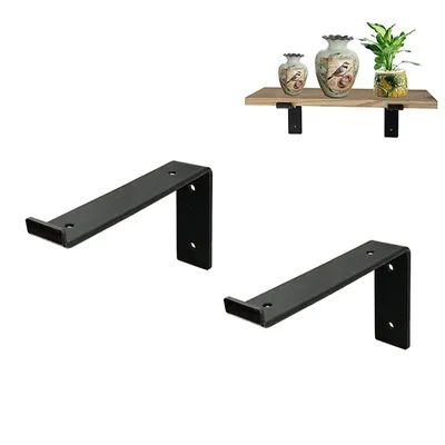 Wholesale Heavy Duty Hook L Support Cast Iron Steel Angle Wall Mounted Cast Iron Metal Steel Shelf Support Brackets
