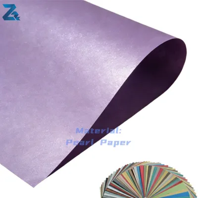 Eco-Friendly Oil Proof Custom Pearl Wedding Invitation Paper