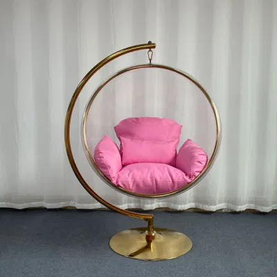Outdoor Garden Patio Furniture Acrylic Bubble Chair Hanging Swing