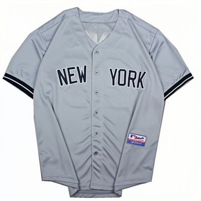 Silver Panel Design Sports Apparel for Print Training Baseball Wear