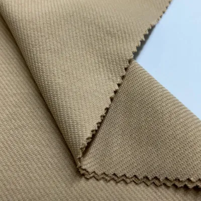 New Production 32s CVC Twill Interlock Fabric Bio-Polishing Is Suitable for Hoodie