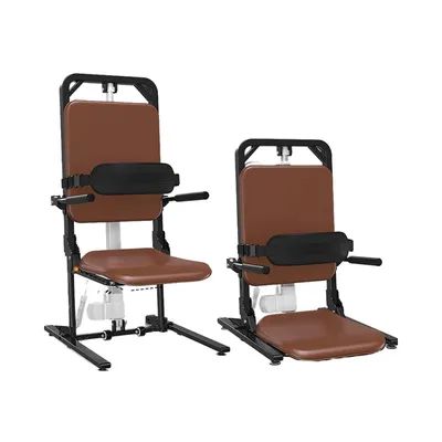 Portable Powered Patient Electric Mobile Floor Lift Chair, with Battery Motor Adjustable Height