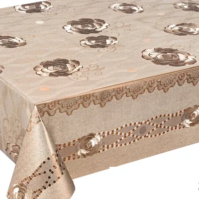 Hot Sale Printed Polyester Table Cover PVC Indian Tablecloths