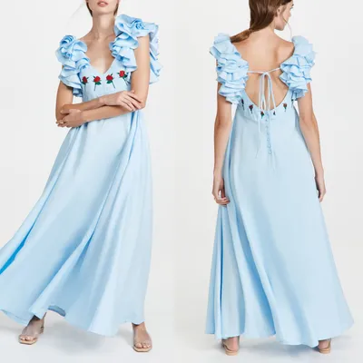 Customized Manufacturer From China New Arrival Cheap Price Wholesale Fashion Summer Elegant Clothes Ladies Maxi Clothing Women Dress