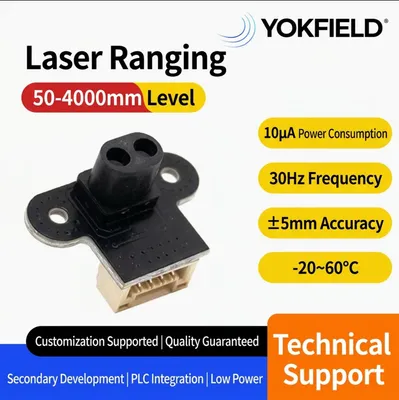 Single Point Laser Tof High Precision Displacement Ranging Module, Infrared Distance Sensor Ttl Output