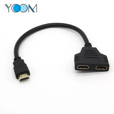 1080P HDMI Male to Dual Female Y Splitter Cable