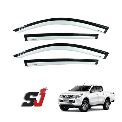 High Quality 3m Protectiondoor Visor Sun Rain Visor Window Deflector for Mitsubishi Triton