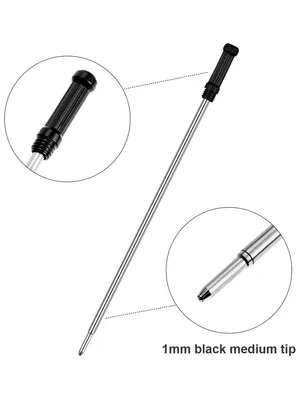 Smooth Writing 0.5mm Metal Ballpoint Pen Refills - Premium Rollerball & Gel Ink Refills for Promotional Gifts