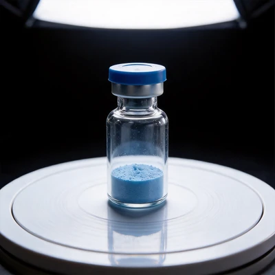Ghk-Cu Copper Peptide Lyophilized Vials Set Cosmetic Grade Raw Ingredient Bulk Supply