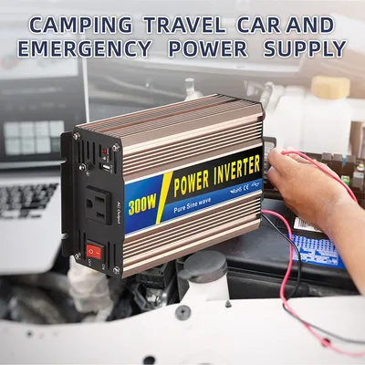 Standard 300W Power Inverter for Car 12V to 110V 220V Us EU UK Plug for RV