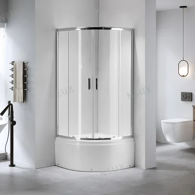 Factory Hot Sale Bathroom Sector 5mm Tempered Sliding Door Shower Room Corner Shower Cabin with High Tray