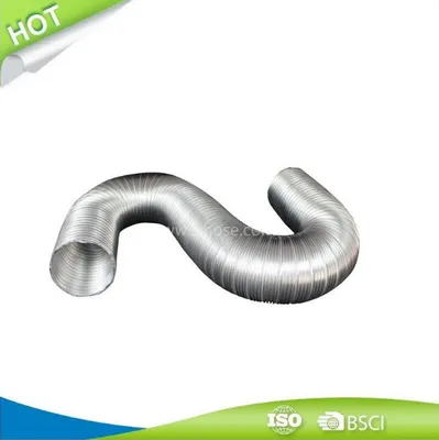 Semi Rigid Aluminum Flexible Duct with Screw Clamps 08