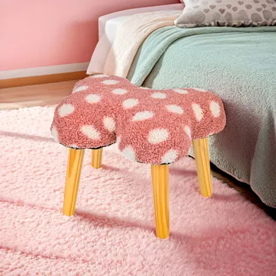 Modern Footstool Ottoman: Versatile Shoe Changing Stool for Home