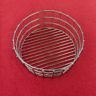 Round-Type 304 316L Metal Mesh Basket with Lids