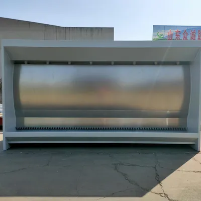High Pressure Water Swirl Booth 201 Stainless Steel Custom Length Paint Mist Extraction CE Patent