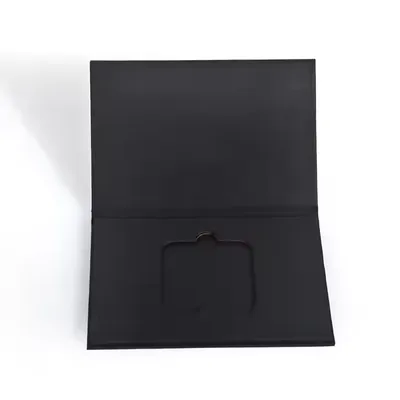 Luxury Custom Logo Packaging Cardboard Black Gift Box