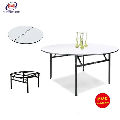 More Style Wedding Restaurant Hotel Banquet Round PVC Folding Dining Table (XYM-T01)