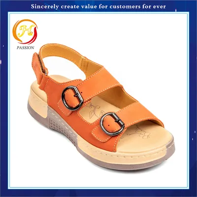Professional Manufacturer Cow Leather Sandals