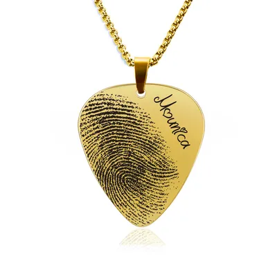Guitar Pick Custom Photo Necklace for Men Women Promotional Gift