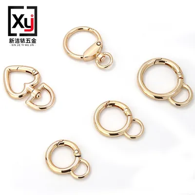 Round Alloy Rotating Ring Metal Hook Bag Wholesale Dog Buckle Bags Buckle