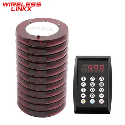 Free Logo Printing Wireless Restaurant Pager System for Customer Guest Food Court