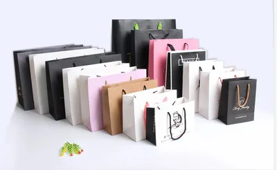 Custom Logo Print Shopping Paper Bag Clothing Shoe Packaging Cheap Washable Gift Paper Bag