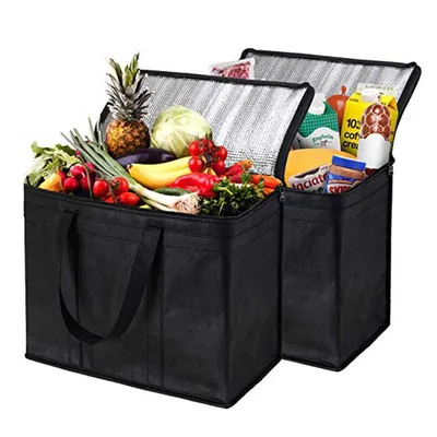 Customized Logo Packing Non Woven Insulated Lunch Thermal Cooler Bag