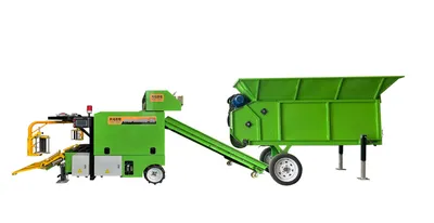 Round Diesel Engine Automatic Baler and Wrapper for Agricultural Macchin