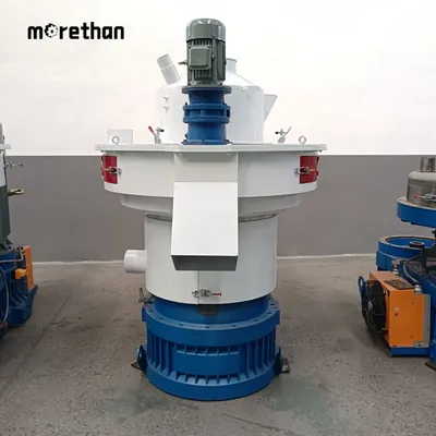 Vertical Ring Die 6-12mm 1-2t/H 75kw 380V Biomass Pellet Machine Wood Pellet Mill Hay Grass Pelletizer Pellet Making Machine Biomass Pellet Machine