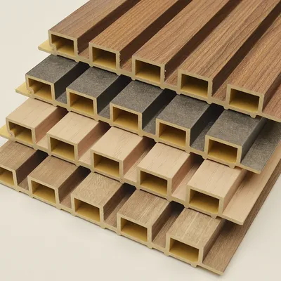 Hollow Noise Insulation WPC Grille Panel for Indoor Interior Echo Reduction Performance