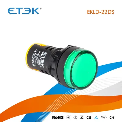 TUV Mark Ekld-22ds 22mm Green LED Indicator Lamp