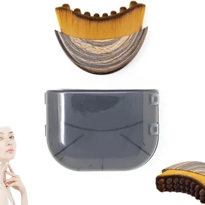 Makeup Tools Soft-Bristle Face Contour Foundation Brush Lymphatic Contour Face Brush