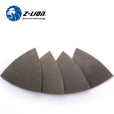 Triangular Electroplated Diamond Pads for Stone Glass Ceramic Tile