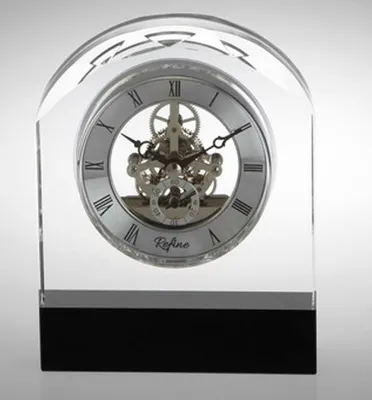 2017 New Crystal Skeleton Movement Desktop Clock