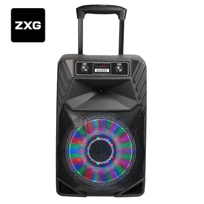 New Private Portable Multifunction Trolley Speaker 60W Karaoke Tower Speaker with Light PA Speaker System